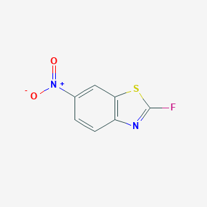 molecular formula C7H3FN2O2S B073514 2-Fluoro-6-nitro-1,3-benzothiazole CAS No. 1131-75-5
