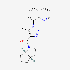 [(3aS,6aS)-3,3a,4,5,6,6a-hexahydro-2H-cyclopenta[b]pyrrol-1-yl]-(5-methyl-1-quinolin-8-yltriazol-4-yl)methanone