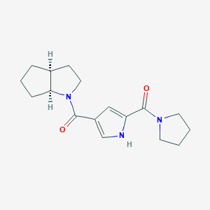 [4-[(3aS,6aS)-3,3a,4,5,6,6a-hexahydro-2H-cyclopenta[b]pyrrole-1-carbonyl]-1H-pyrrol-2-yl]-pyrrolidin-1-ylmethanone