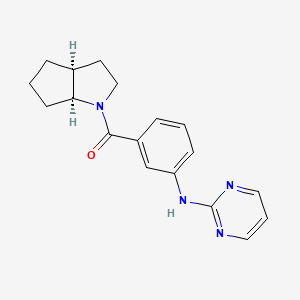 [(3aS,6aS)-3,3a,4,5,6,6a-hexahydro-2H-cyclopenta[b]pyrrol-1-yl]-[3-(pyrimidin-2-ylamino)phenyl]methanone