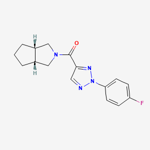 [(3aR,6aS)-3,3a,4,5,6,6a-hexahydro-1H-cyclopenta[c]pyrrol-2-yl]-[2-(4-fluorophenyl)triazol-4-yl]methanone