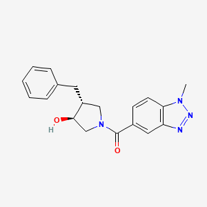 [(3R,4S)-3-benzyl-4-hydroxypyrrolidin-1-yl]-(1-methylbenzotriazol-5-yl)methanone