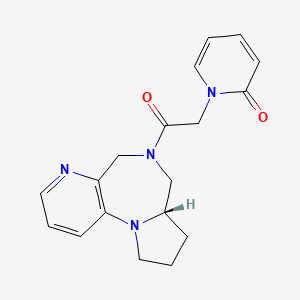 1-[2-oxo-2-[(6S)-2,8,11-triazatricyclo[8.4.0.02,6]tetradeca-1(10),11,13-trien-8-yl]ethyl]pyridin-2-one