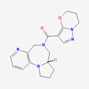 6,7-dihydro-5H-pyrazolo[5,1-b][1,3]oxazin-3-yl-[(6S)-2,8,11-triazatricyclo[8.4.0.02,6]tetradeca-1(10),11,13-trien-8-yl]methanone