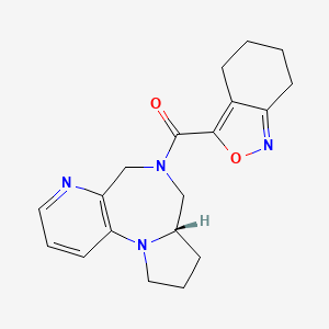 4,5,6,7-tetrahydro-2,1-benzoxazol-3-yl-[(6S)-2,8,11-triazatricyclo[8.4.0.02,6]tetradeca-1(10),11,13-trien-8-yl]methanone