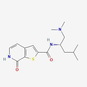 N-[(2S)-1-(dimethylamino)-4-methylpentan-2-yl]-7-oxo-6H-thieno[2,3-c]pyridine-2-carboxamide