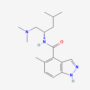 N-[(2S)-1-(dimethylamino)-4-methylpentan-2-yl]-5-methyl-1H-indazole-4-carboxamide