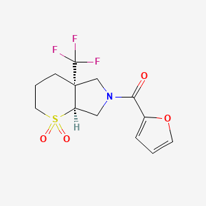 [(4aS,7aS)-1,1-dioxo-4a-(trifluoromethyl)-2,3,4,5,7,7a-hexahydrothiopyrano[2,3-c]pyrrol-6-yl]-(furan-2-yl)methanone