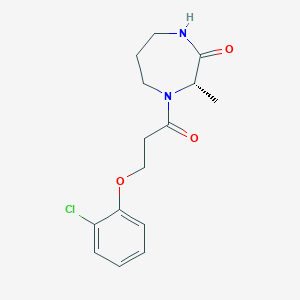 (3S)-4-[3-(2-chlorophenoxy)propanoyl]-3-methyl-1,4-diazepan-2-one