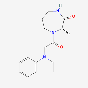 (3S)-4-[2-(N-ethylanilino)acetyl]-3-methyl-1,4-diazepan-2-one