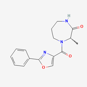 (3S)-3-methyl-4-(2-phenyl-1,3-oxazole-4-carbonyl)-1,4-diazepan-2-one