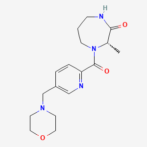 (3S)-3-methyl-4-[5-(morpholin-4-ylmethyl)pyridine-2-carbonyl]-1,4-diazepan-2-one