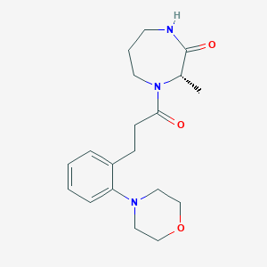 (3S)-3-methyl-4-[3-(2-morpholin-4-ylphenyl)propanoyl]-1,4-diazepan-2-one