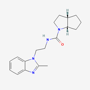 (3aS,6aS)-N-[2-(2-methylbenzimidazol-1-yl)ethyl]-3,3a,4,5,6,6a-hexahydro-2H-cyclopenta[b]pyrrole-1-carboxamide