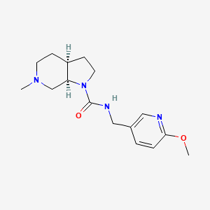 (3aS,7aR)-N-[(6-methoxypyridin-3-yl)methyl]-6-methyl-3,3a,4,5,7,7a-hexahydro-2H-pyrrolo[2,3-c]pyridine-1-carboxamide