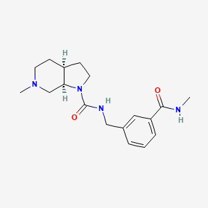 (3aS,7aR)-6-methyl-N-[[3-(methylcarbamoyl)phenyl]methyl]-3,3a,4,5,7,7a-hexahydro-2H-pyrrolo[2,3-c]pyridine-1-carboxamide