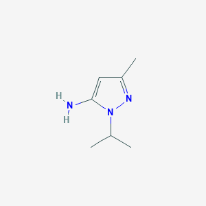 molecular formula C7H13N3 B073526 5-氨基-1-异丙基-3-甲基吡唑 CAS No. 1124-16-9