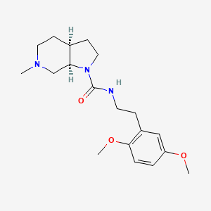 (3aS,7aR)-N-[2-(2,5-dimethoxyphenyl)ethyl]-6-methyl-3,3a,4,5,7,7a-hexahydro-2H-pyrrolo[2,3-c]pyridine-1-carboxamide