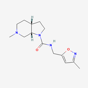 (3aR,7aS)-6-methyl-N-[(3-methyl-1,2-oxazol-5-yl)methyl]-3,3a,4,5,7,7a-hexahydro-2H-pyrrolo[2,3-c]pyridine-1-carboxamide