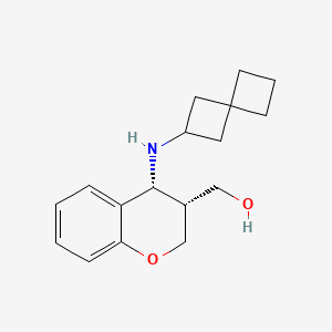 [(3R,4R)-4-(spiro[3.3]heptan-2-ylamino)-3,4-dihydro-2H-chromen-3-yl]methanol