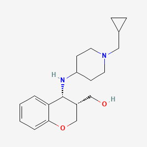 [(3R,4R)-4-[[1-(cyclopropylmethyl)piperidin-4-yl]amino]-3,4-dihydro-2H-chromen-3-yl]methanol