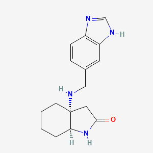 (3aR,7aS)-3a-(3H-benzimidazol-5-ylmethylamino)-3,4,5,6,7,7a-hexahydro-1H-indol-2-one