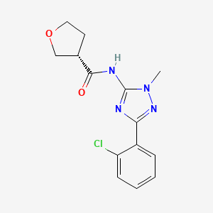 (3S)-N-[5-(2-chlorophenyl)-2-methyl-1,2,4-triazol-3-yl]oxolane-3-carboxamide