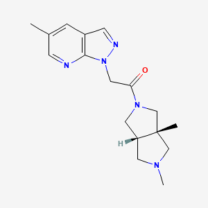 1-[(3aS,6aR)-2,3a-dimethyl-3,4,6,6a-tetrahydro-1H-pyrrolo[3,4-c]pyrrol-5-yl]-2-(5-methylpyrazolo[3,4-b]pyridin-1-yl)ethanone