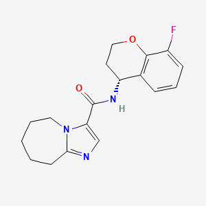 N-[(4R)-8-fluoro-3,4-dihydro-2H-chromen-4-yl]-6,7,8,9-tetrahydro-5H-imidazo[1,2-a]azepine-3-carboxamide