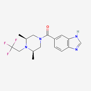 3H-benzimidazol-5-yl-[(3R,5S)-3,5-dimethyl-4-(2,2,2-trifluoroethyl)piperazin-1-yl]methanone