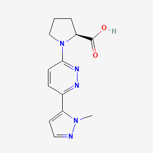 (2S)-1-[6-(2-methylpyrazol-3-yl)pyridazin-3-yl]pyrrolidine-2-carboxylic acid