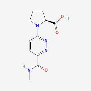 (2S)-1-[6-(methylcarbamoyl)pyridazin-3-yl]pyrrolidine-2-carboxylic acid