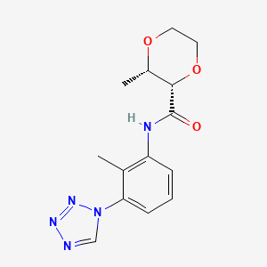 (2S,3S)-3-methyl-N-[2-methyl-3-(tetrazol-1-yl)phenyl]-1,4-dioxane-2-carboxamide