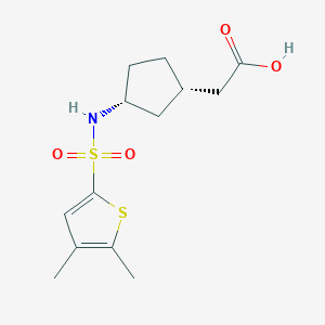 2-[(1S,3R)-3-[(4,5-dimethylthiophen-2-yl)sulfonylamino]cyclopentyl]acetic acid