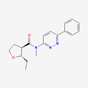 (2S,3R)-2-ethyl-N-methyl-N-(6-phenylpyridazin-3-yl)oxolane-3-carboxamide