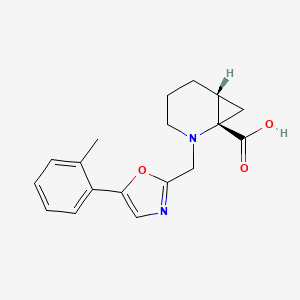 (1S,6R)-2-[[5-(2-methylphenyl)-1,3-oxazol-2-yl]methyl]-2-azabicyclo[4.1.0]heptane-1-carboxylic acid