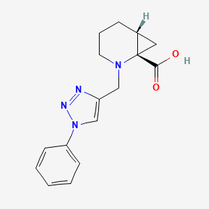 (1S,6R)-2-[(1-phenyltriazol-4-yl)methyl]-2-azabicyclo[4.1.0]heptane-1-carboxylic acid