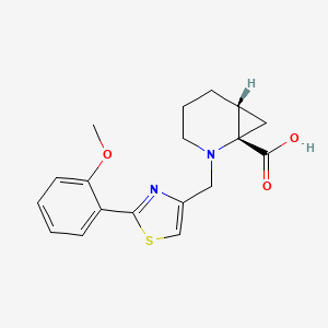 (1S,6R)-2-[[2-(2-methoxyphenyl)-1,3-thiazol-4-yl]methyl]-2-azabicyclo[4.1.0]heptane-1-carboxylic acid