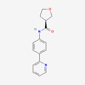 (3S)-N-(4-pyridin-2-ylphenyl)oxolane-3-carboxamide