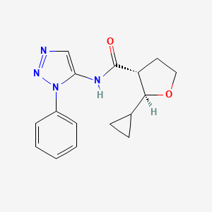 (2S,3R)-2-cyclopropyl-N-(3-phenyltriazol-4-yl)oxolane-3-carboxamide