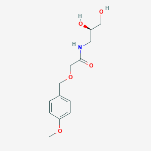 molecular formula C13H19NO5 B7353756 N-[(2R)-2,3-dihydroxypropyl]-2-[(4-methoxyphenyl)methoxy]acetamide 