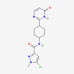 5-chloro-1-methyl-N-[4-(6-oxo-1H-pyrimidin-2-yl)cyclohexyl]pyrazole-3-carboxamide