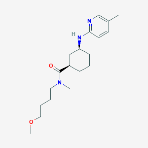 (1R,3S)-N-(4-methoxybutyl)-N-methyl-3-[(5-methylpyridin-2-yl)amino]cyclohexane-1-carboxamide