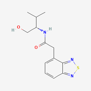 2-(2,1,3-benzothiadiazol-4-yl)-N-[(2S)-1-hydroxy-3-methylbutan-2-yl]acetamide