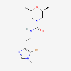 (2S,6R)-N-[2-(5-bromo-1-methylimidazol-4-yl)ethyl]-2,6-dimethylmorpholine-4-carboxamide