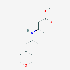 methyl (3R)-3-[1-(oxan-4-yl)propan-2-ylamino]butanoate