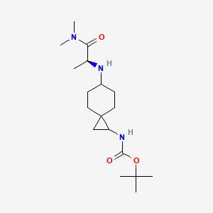 tert-butyl N-[6-[[(2S)-1-(dimethylamino)-1-oxopropan-2-yl]amino]spiro[2.5]octan-2-yl]carbamate