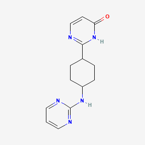 2-[4-(pyrimidin-2-ylamino)cyclohexyl]-1H-pyrimidin-6-one