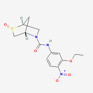 (1S,4S)-N-(3-ethoxy-4-nitrophenyl)-2-oxo-2lambda4-thia-5-azabicyclo[2.2.1]heptane-5-carboxamide