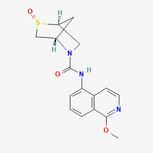 (1S,4S)-N-(1-methoxyisoquinolin-5-yl)-2-oxo-2lambda4-thia-5-azabicyclo[2.2.1]heptane-5-carboxamide